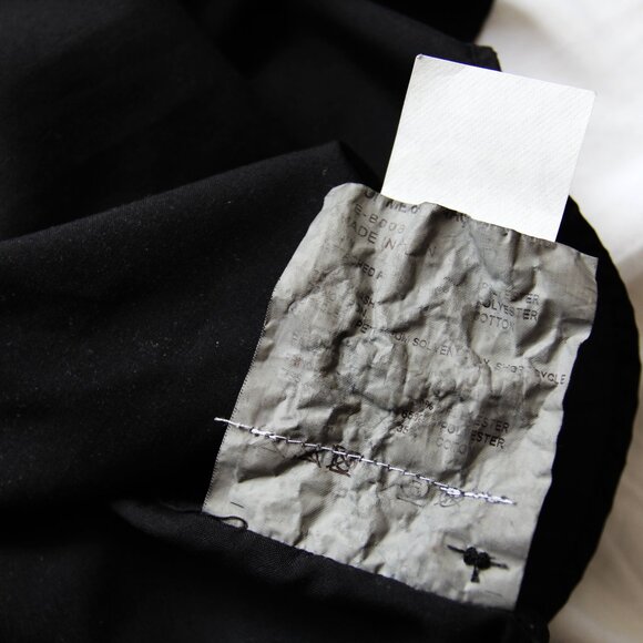 BNWT AW20 COMME DES GARCONS BLACK SHORT SLEEVE SHIRT L - Picture 7 of 9